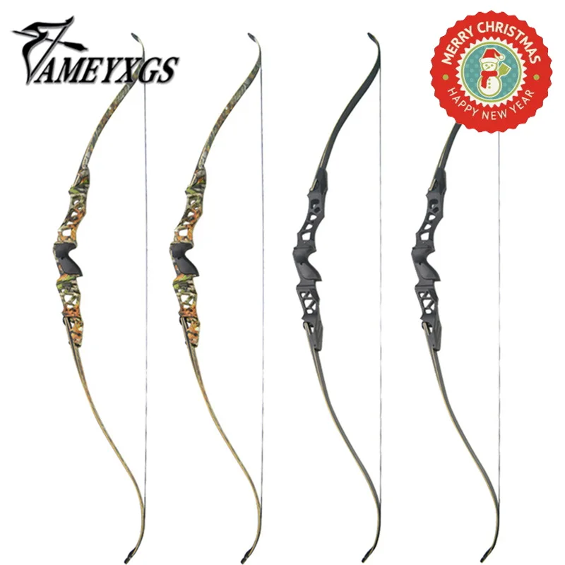 1 Set Archery 64 Inch 30-60Lbs F166 ILF Recurve Bow Takedown Bow Black/Camo Shooting Hunting Outdoor Accessoey photo