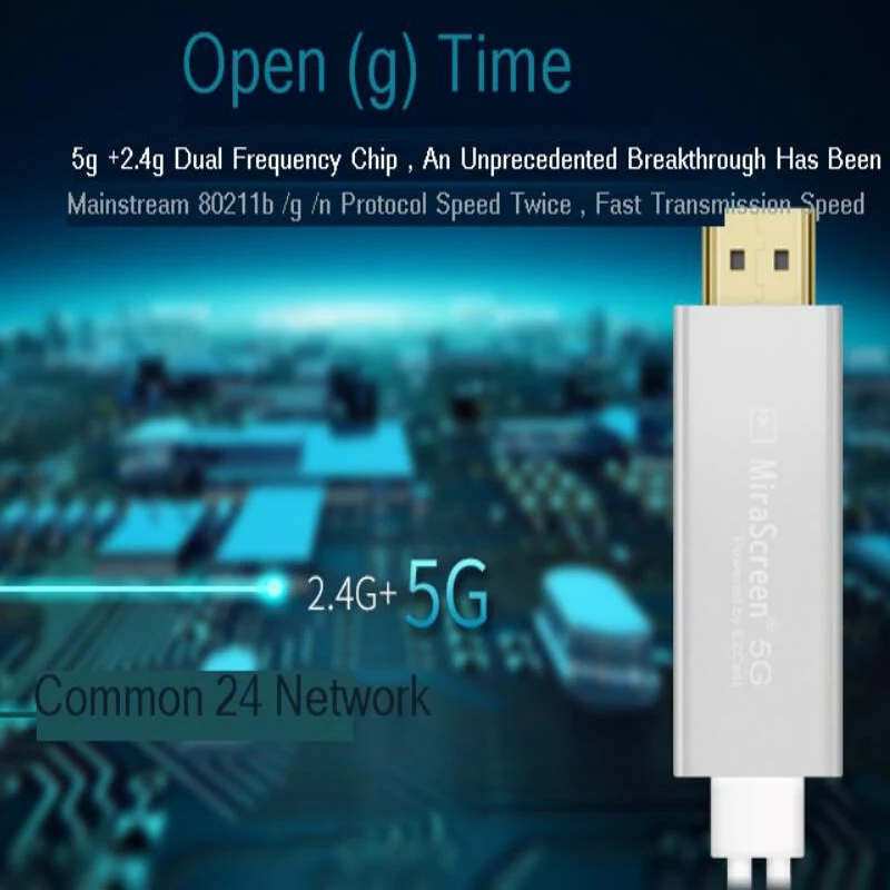 Новинка 2,4G 5G 1080P беспроводной HDMI Wifi Дисплей приемник ТВ палка зеркальный экран Miracast Airplay медиа поток HD tv Dongle от EZCast