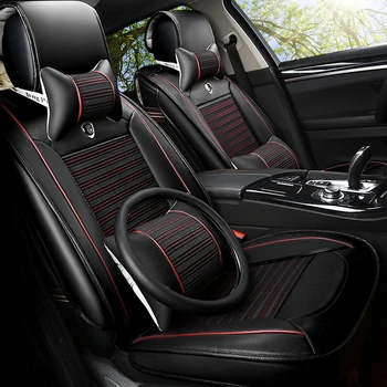 

Universal Car Seat Covers Leather&ice silk seat cushion for Buick Enclave Encore Envision Excelle GT/XT car accesories