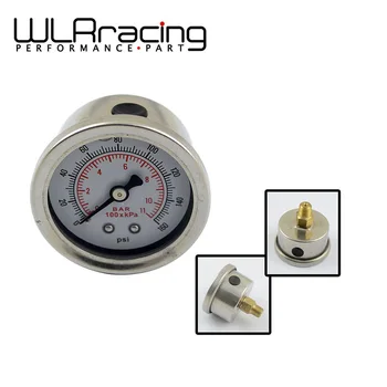 

WLR RACING - Fuel Pressure Gauge Liquid 0-100 psi / 0-160psi Oil Pressure Gauge Fuel Gauge Black/white Face WLR-OG33