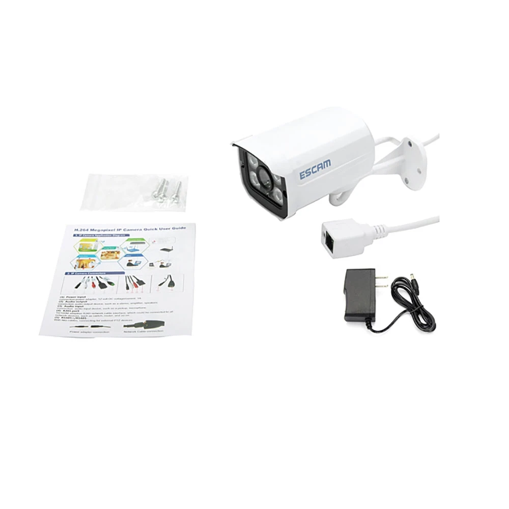 

QD300 ONVIF Profile S Bullet IP Network Camera 720P HD Night Vision Multiple Network Monitoring Remote Control Indoor Outdoor