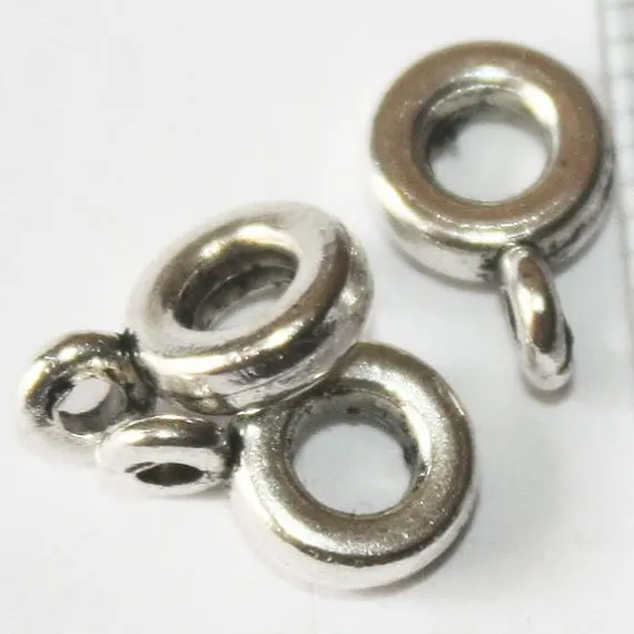 28 pcs Bails 10 mm Antique Silver, Lead, Nickel & Cadmium Free Jewelry