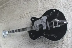 Высочайшее качество корейских тюнеры gretsch сокол 6120 джаз полу полые тигр пламя корпус с bigsby тремоло черный с hardcase