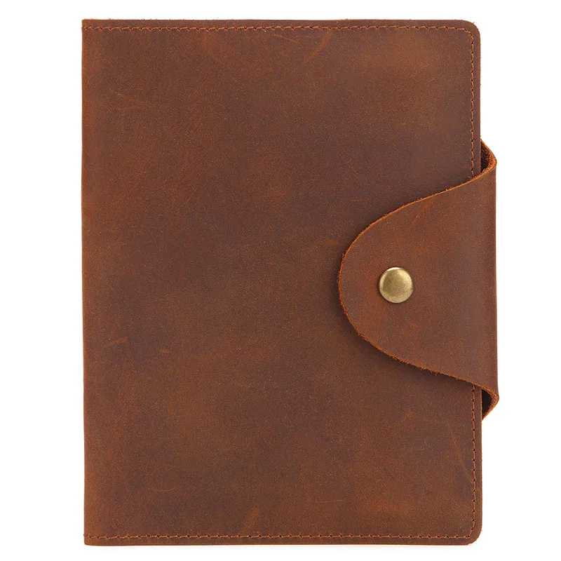 

Vintage Cowhide Men And Women Money Clip Slim Purse Unisex Concise Leather Short Wallet PR069114
