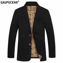 Мужской костюм куртка хлопок пуговицы карманы Хаки Зеленый Черный Повседневная Уличная одежда весна осень Мужская верхняя одежда тонкий мужской блейзер