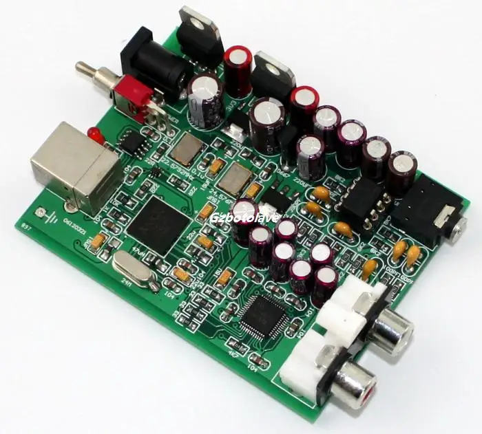 NEW XMOS U8 AK4490 AMP NE5532 USB DAC Decoder Sound Card Headphone Output Support for PCM 192kHz DC9V