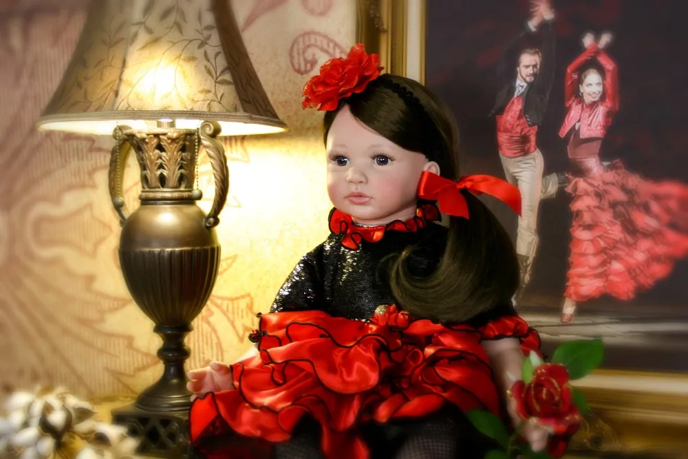 2" силиконовые игрушки Reborn Baby Doll 60 см принцесса Младенцы как живое моделирование menina Ограниченная Коллекция подарок на день рождения