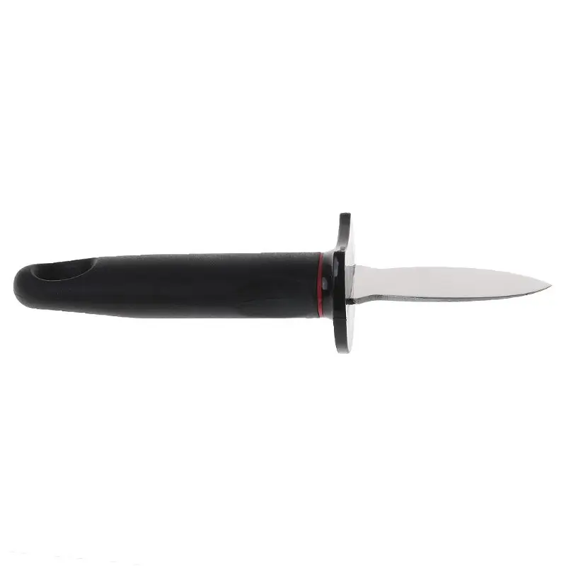 

OOTDTY Hot Sell Wooden Handle Oyster Knife Sharp-edged Shucker Shell Seafood Opener Tool