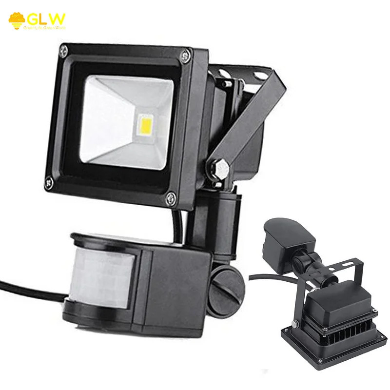 

GLW 12V 10W PIR Floodlight LED projector with motion sensor projecteur led exterieur avec capteur Led outdoor motion sensor