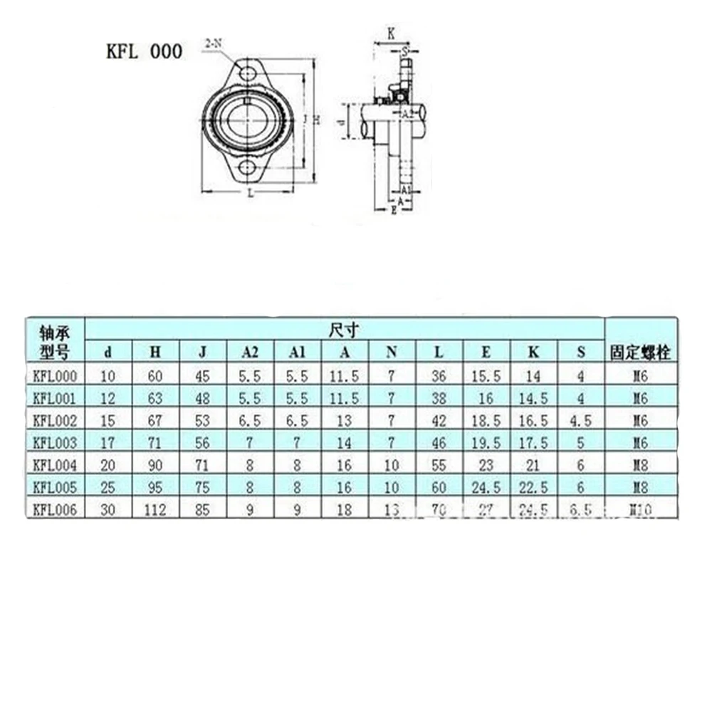 2Pcs KFL08 8mm Zinc Alloy Mounted Block Cast Housing Self-aligning Pillow Bearing KFL08 2Pcs KFL08 8mm Zinc Alloy Mounted Block Cast Housing Self-aligning Pillow Bearing KFL08