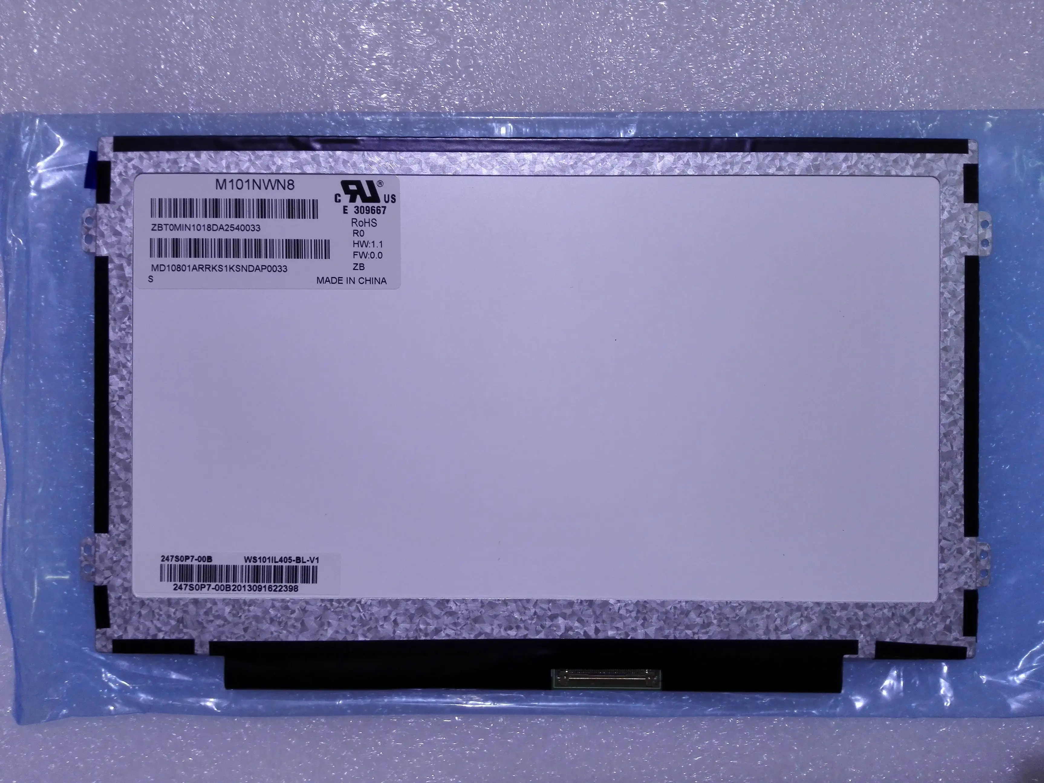 

Free Shipping M101NWN8 R0 10.1" LED LCD Screen Panel WXGA HD 1366X768 Slim