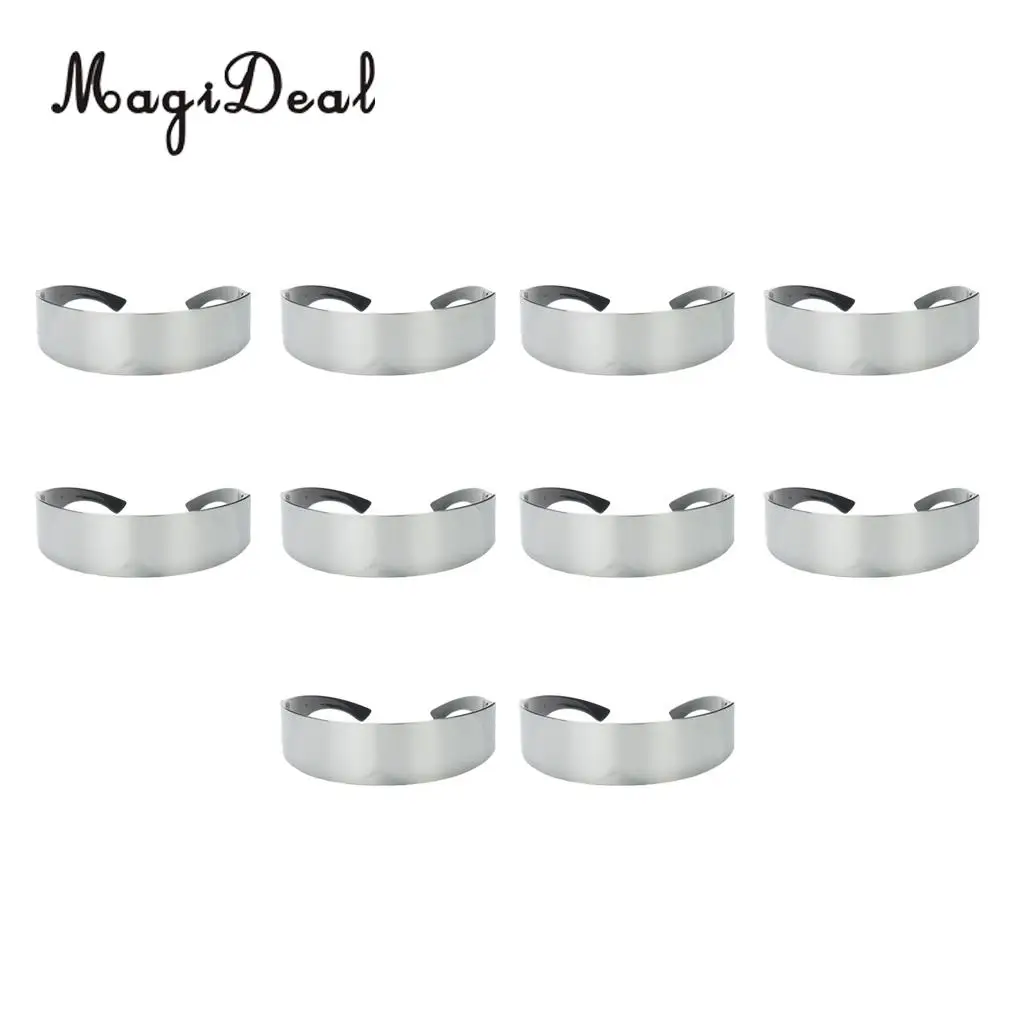 MagiDeal 10 Pieces Novelty Metallic Silver Space Robot Party Eye Glasses Future Soldier Sunglasses Unisex Photo Prop Goggles