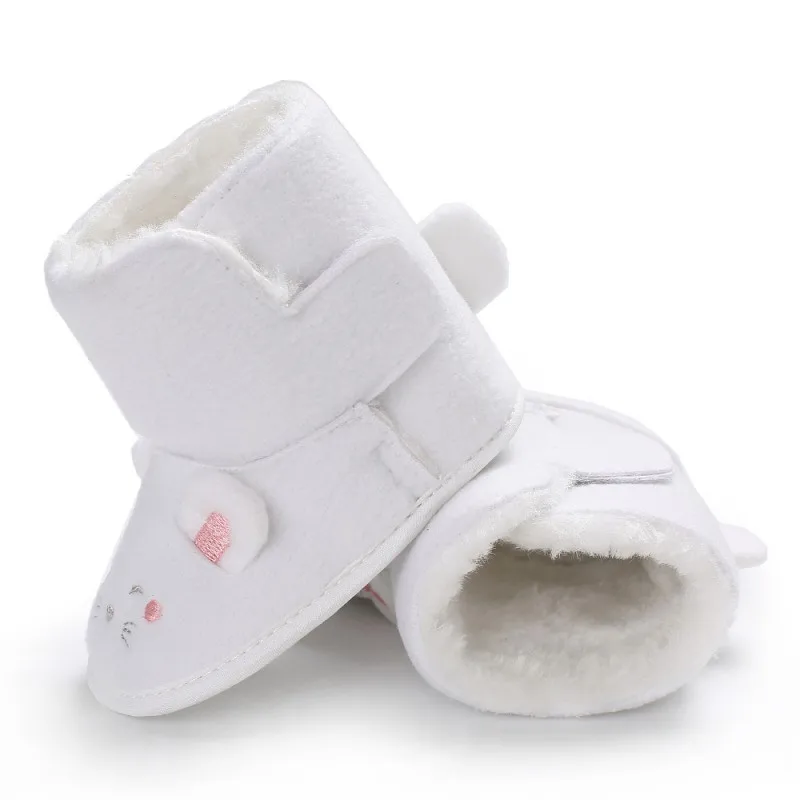 Новые зимние детские Сапоги и ботинки для девочек Младенческая малышей новорожденных милый мультфильм Мышь Обувь для девочек Обувь для