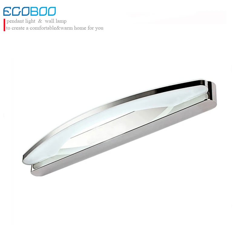 12w 54cm long silver stainless steel base  LED acrylic bathroom mirror lighting decorative lamp for indoor Illumination modern