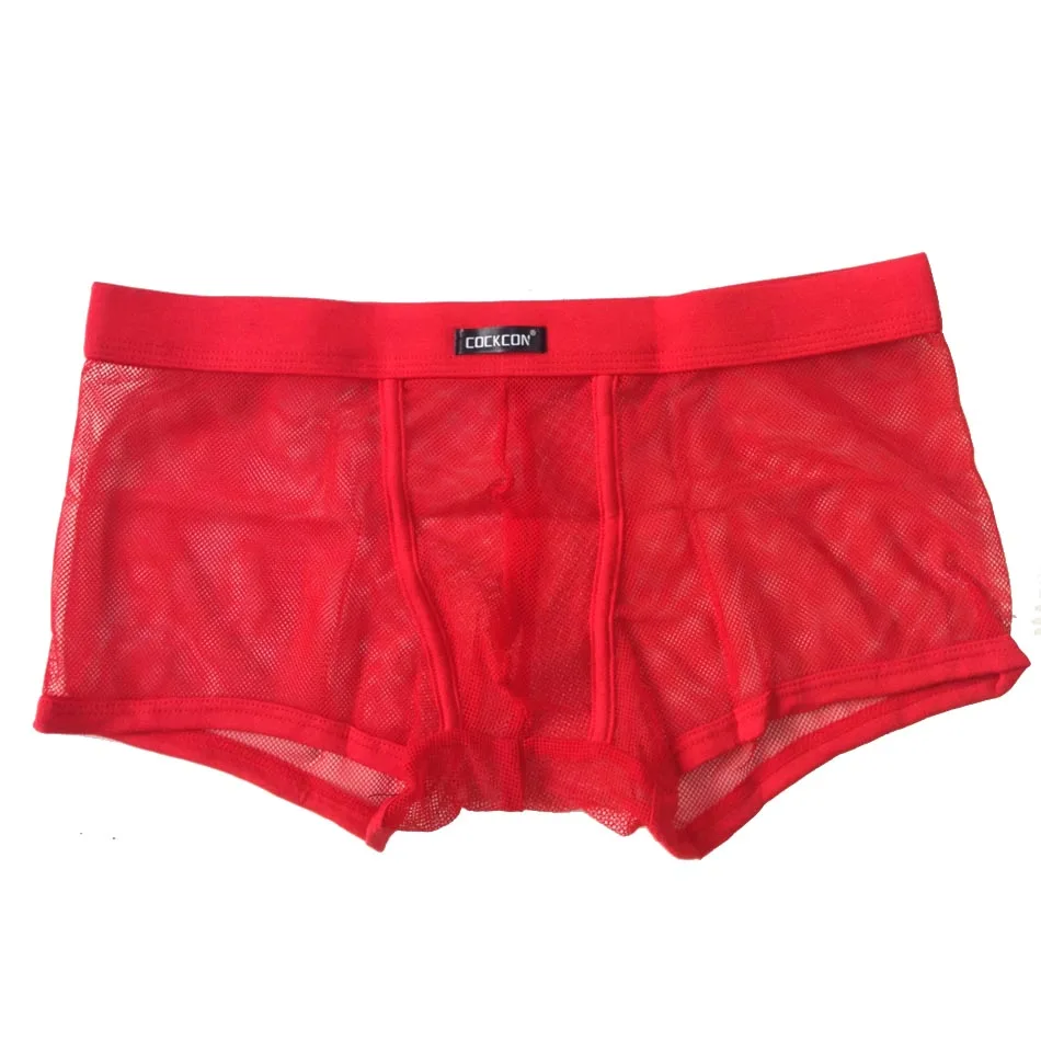Hot! 2017 New Famous Brand Underwears Men's Boxers Shorts Sexy Mesh Men Panties Sexy Trunks shorts for Men Calecon Homme (14)