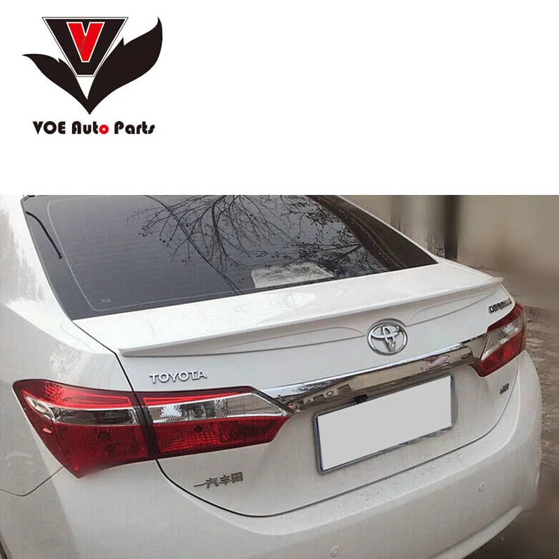 Alerón de plástico ABS sin pintar para Toyota Corolla, 2014, 2015, 2016, 2017, versión europea|spoiler roof|abs readerspoiler side - AliExpress