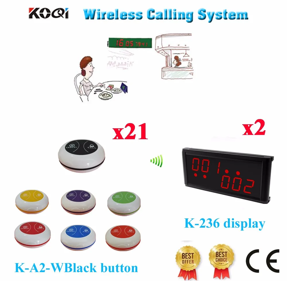 K-236+K-A2 2+21 Wireless Waiter Calling System