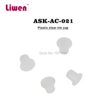 Перманентный Макияж Пигментный контейнер для бровей белые пластиковые татуировки Чернила чашки шапки 500 шт Малый размер 9 мм