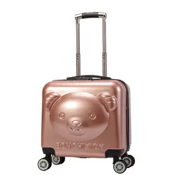 Новый Чемодан ABS + комплект чехлов для ПК серии 18 дюймов тележки чемодан, дорожная сумка Детский багаж сумка прокатки багаж с колесом