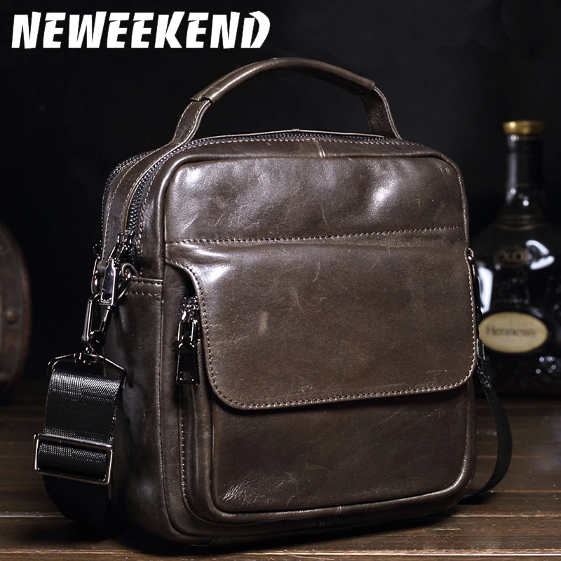Genuine Leather Men Bags Hot Sale Male Small Messenger Bag Man Fashion Crossbody Shoulder Bag Men's Travel New Bags MS Genuine Leather Men Bags Hot Sale Male Small Messenger Bag Man Fashion Crossbody Shoulder Bag Men's Travel New Bags MS