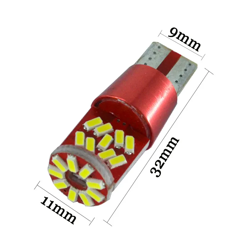 100 шт. автомобильные фонари Canbus 27 smd 3014 led 0.18A 194 168 W5W 12 В|Сигнальная лампа| |