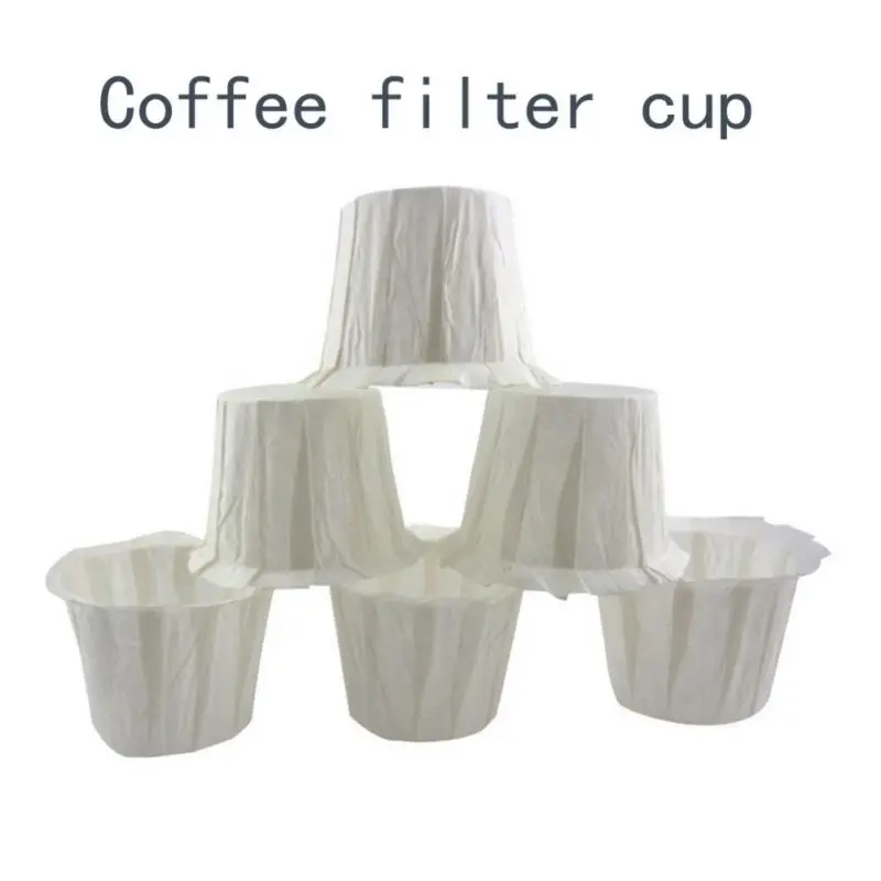 100 шт./компл. кофе эспрессо фильтр Чаша Чай Мешок ситечко бумажный фильтр для кофе сеточка для заваривания зеленого чая бумажный торт чашка