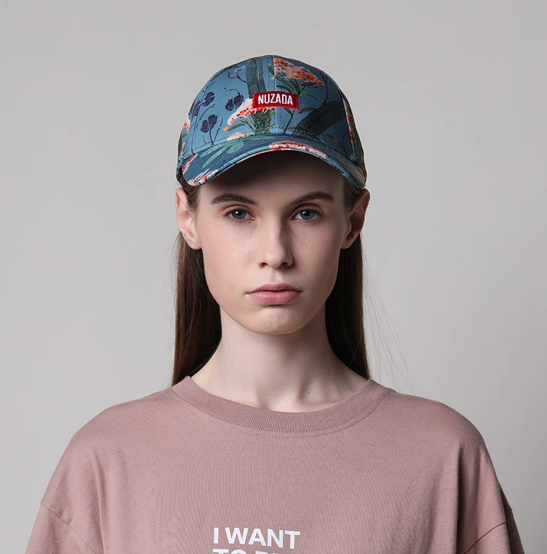 Бейсболка NUZADA с принтом Snapback для женщин и мужчин, пара нейтральных кепок, высокое качество, хлопок, полиэстер, смесь, шляпа, кость, Одуванчик