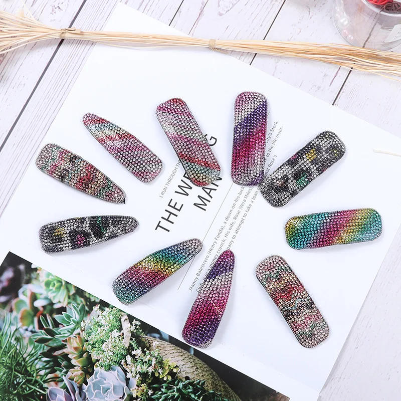 

Kenica Fashion BB Hair Clip for Women Elegant Korean Design Snap Barrette Stick Diamond Hair Pin Hair Styling Accessories