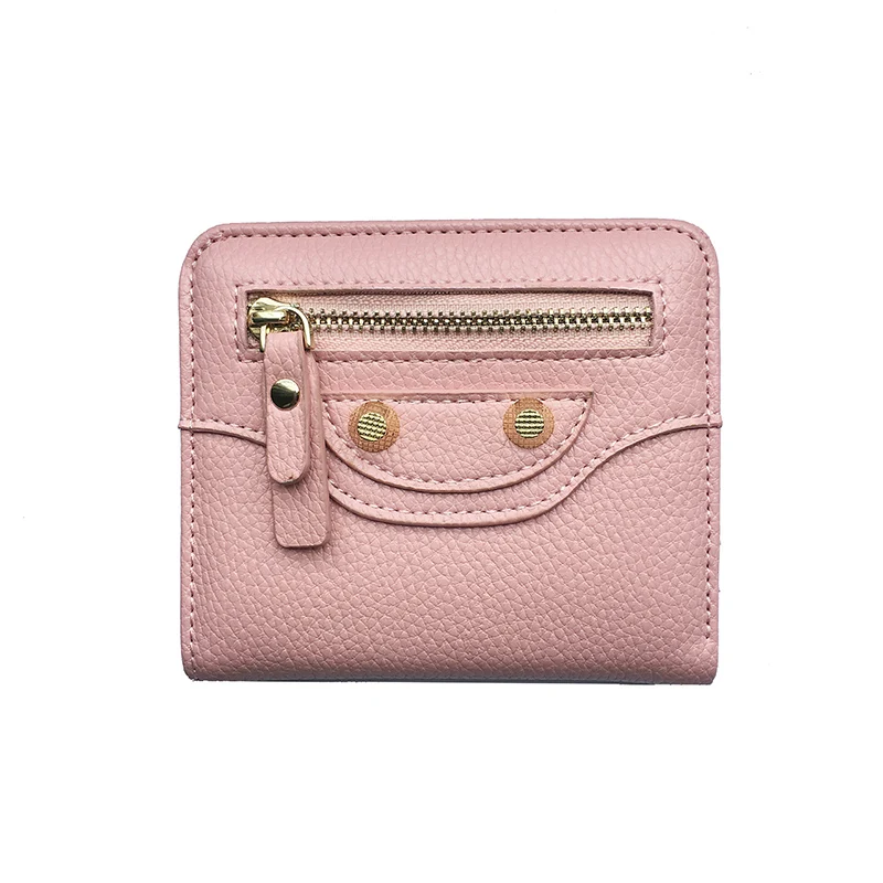 Damen Mini Kurze Mini Brieftasche Leder Kupplung Münze Geldbörse Handtasche