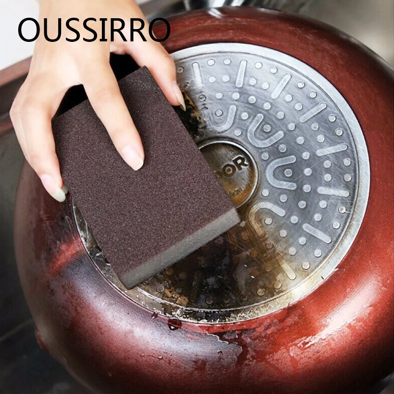 

1Pc Nano Sponge Magic Eraser Removing Rust Cleaning Cotton Emery Sponge Melamine Sponge Kitchen Descaling Clean Rub Pot Tool