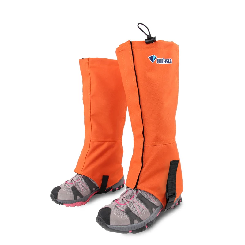 1 пара, унисекс, спортивные, безопасные, для улицы, Водонепроницаемые Гетры, снежные наколенники, лыжные гетры, походные, альпинистские, защита ног - Цвет: orange L