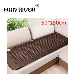 Домашний выпуск коричневый нефритовый диван подушка Германий камень диван подушка MS tomalin диван подушка Отопление здоровье диван подушка