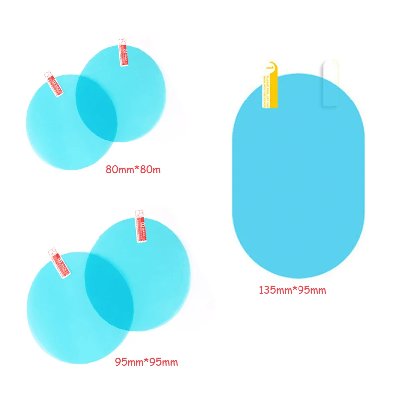 

2pcs Car Motor Rearview Mirror Rainproof Membrane Anti-fog Waterproof Sticker Anti Scratch Film Replacement Styling Accessories