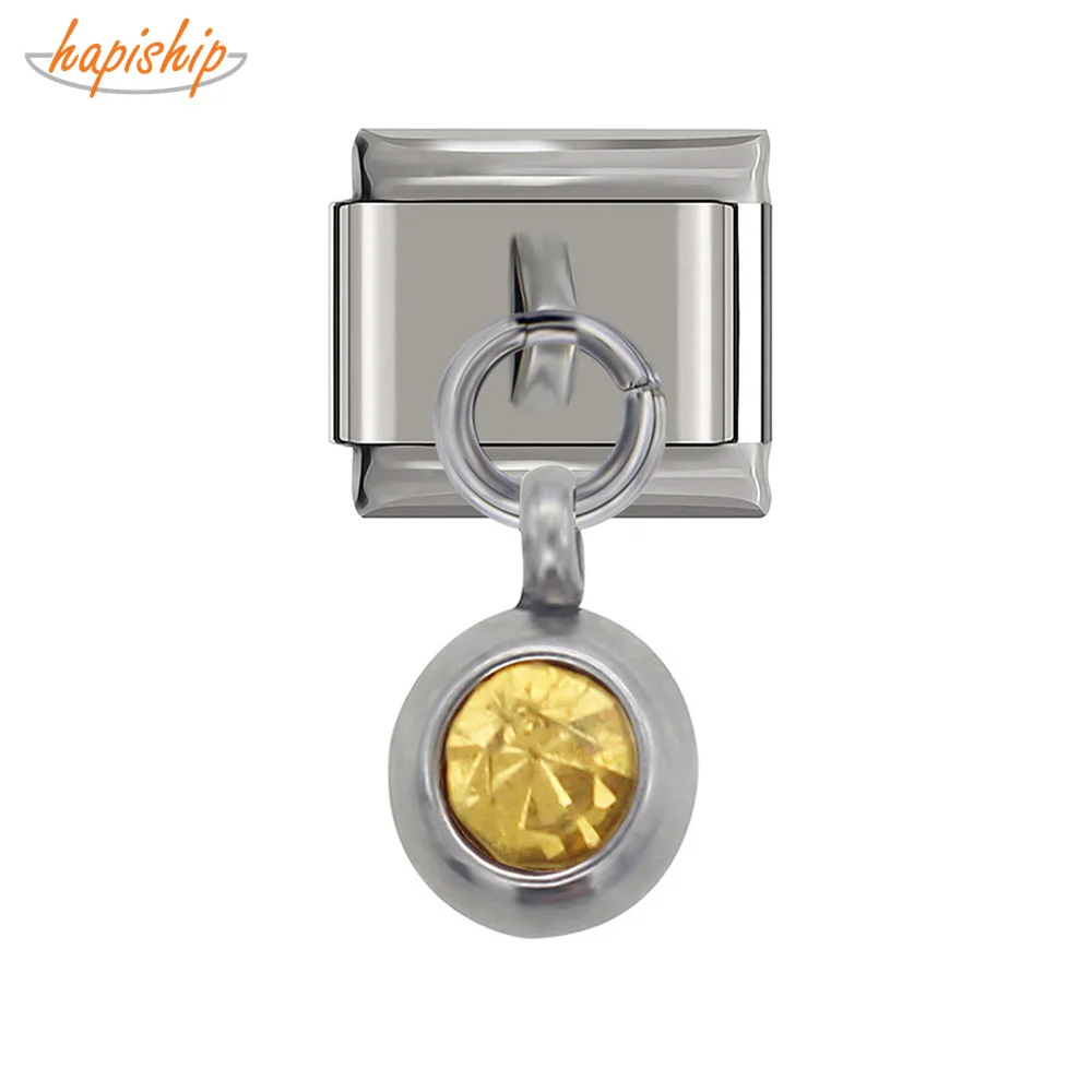 Hapiship новинка 2019 оригинальный браслет Daisy с круглым желтым горным хрусталем