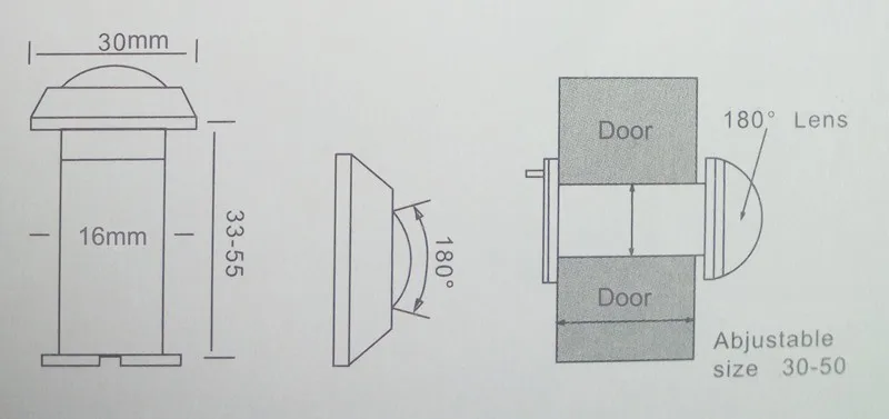 Door viewer DF-304 0