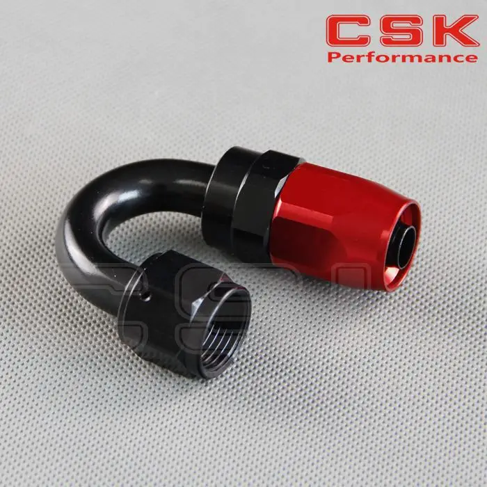 AN10 180 Degree Swivel Fitting Hose End Adaptor Aluminium oil hose fitting oil adaptor Reusable