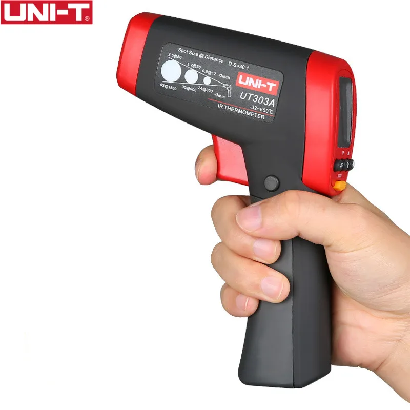 

UNI-T UT303A Infrared Thermometer measure temperature from a distance EASY to carry non-contact fast test temperature
