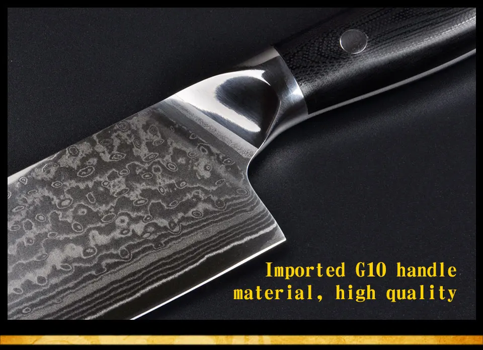 8 дюймов Кухонные ножи 67 слоев японские VG10 Дамасская сталь нож шеф-повара Японская женщина нож шеф-повара G10 Ручка