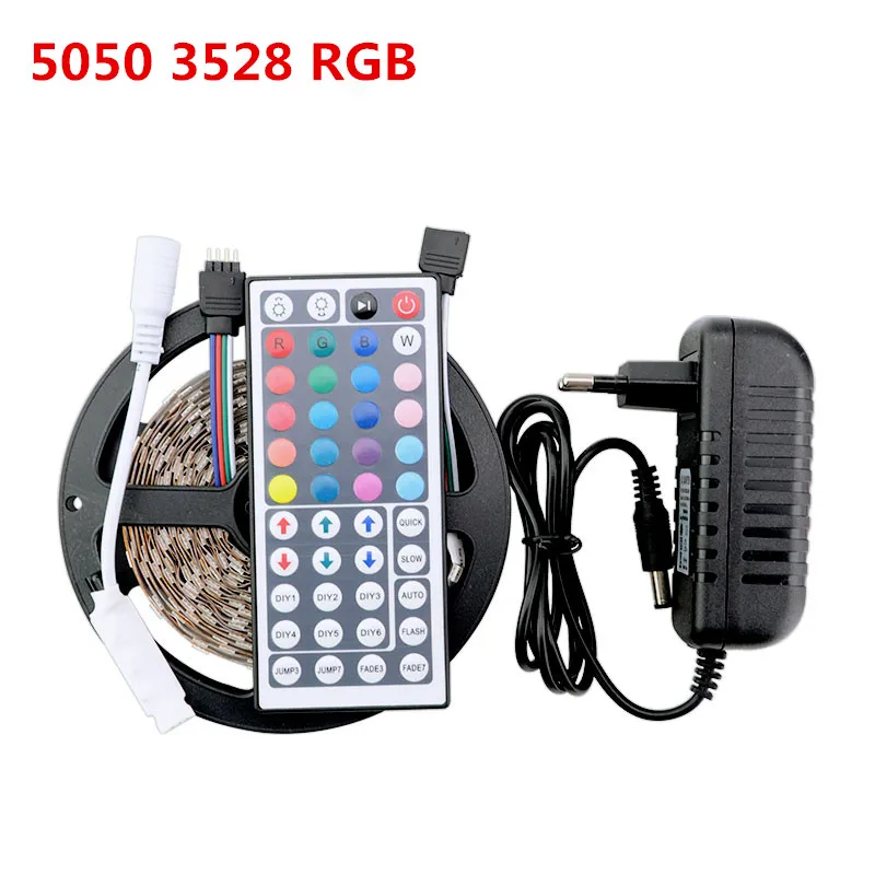 Светодиодная лента IP20 RGB 5630 3528 5050 SMD светодиодная + пульт дистанционного