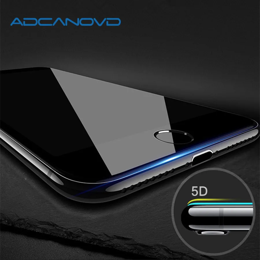 

5D toughened glass for iPhone 8 7 6 6s plus x full screen case for iPhone 6 6S 7plus full protective glass film