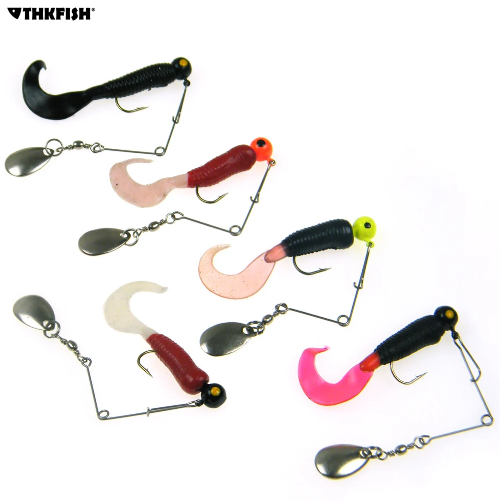 12Pcs 7g 8g Fishing Jigs Lure With Spinners Lead Jig Heads Fishing