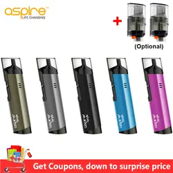 Aspire pod Aspire Spryte Vape Комплект Встроенный 650 мАч батарея 3,5 мл/2,0 мл Pod Vape емкость Vaporizador электронных сигарет