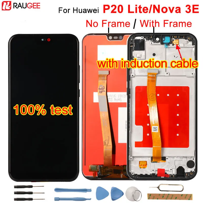 Offerte Per Huawei P20 Lite LCD Display + Touch Screen Digitizer Assembly di Ricambio Per Huawei P 20 Lite Nova 3E ANE LX1 ANE LX3 5.84\