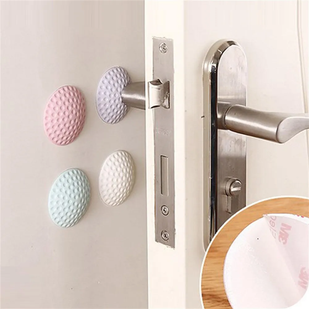 

2Pcs High quality Baby Anti-collision Cushion Rubber Mat Protective Doorknob Lock Viscose Pad Home Accessories Door Knob Mats E7