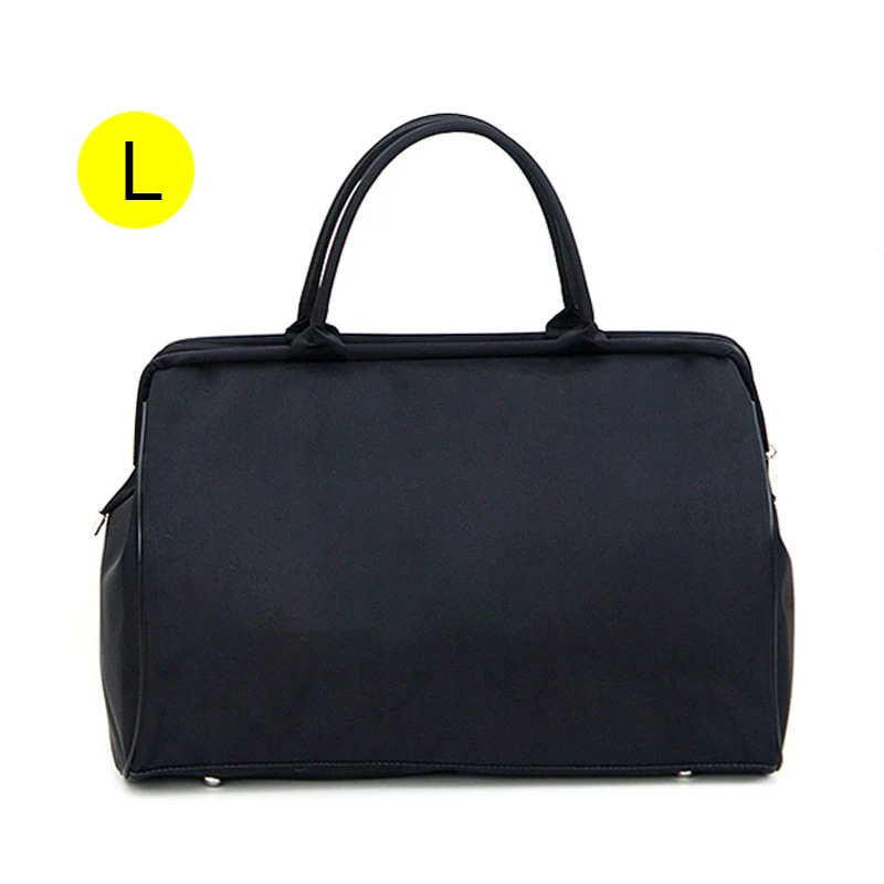Портативная дорожная сумка, женская большая сумка для багажа, спортивная сумка, мужская сумка для выходных, нейлоновая сумка для сна, полосатая женская сумка, bolsas viaje XA637B - Цвет: Solid black L