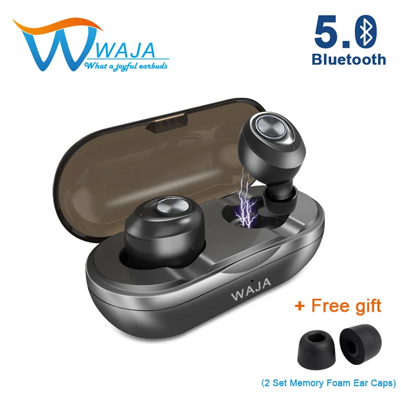 

TWS Mini Wireless earphones 5.0 Bluetooth Earphone wireless Stereo Earbuds noise canceling earphones with Mic Sports earphones