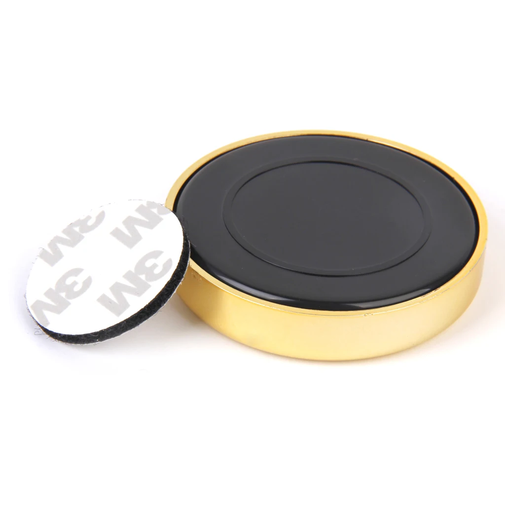 Gold Round Tobacco Cigar Humidifier W/ Sticker For Travel Case/Small Humidor