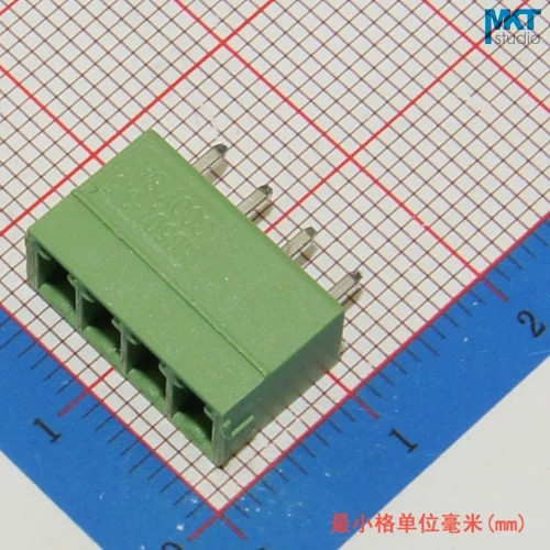 100 шт. 4 P 3,5 мм Шаг вертикальных Pin Мужской вставные Клеммная колодка