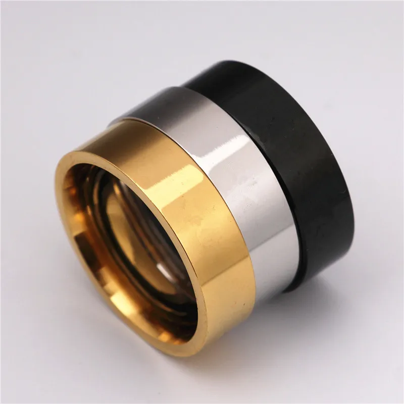 6 мм титана обручальное кольцо из нержавеющей стали 18KGP для мужчин и женщин