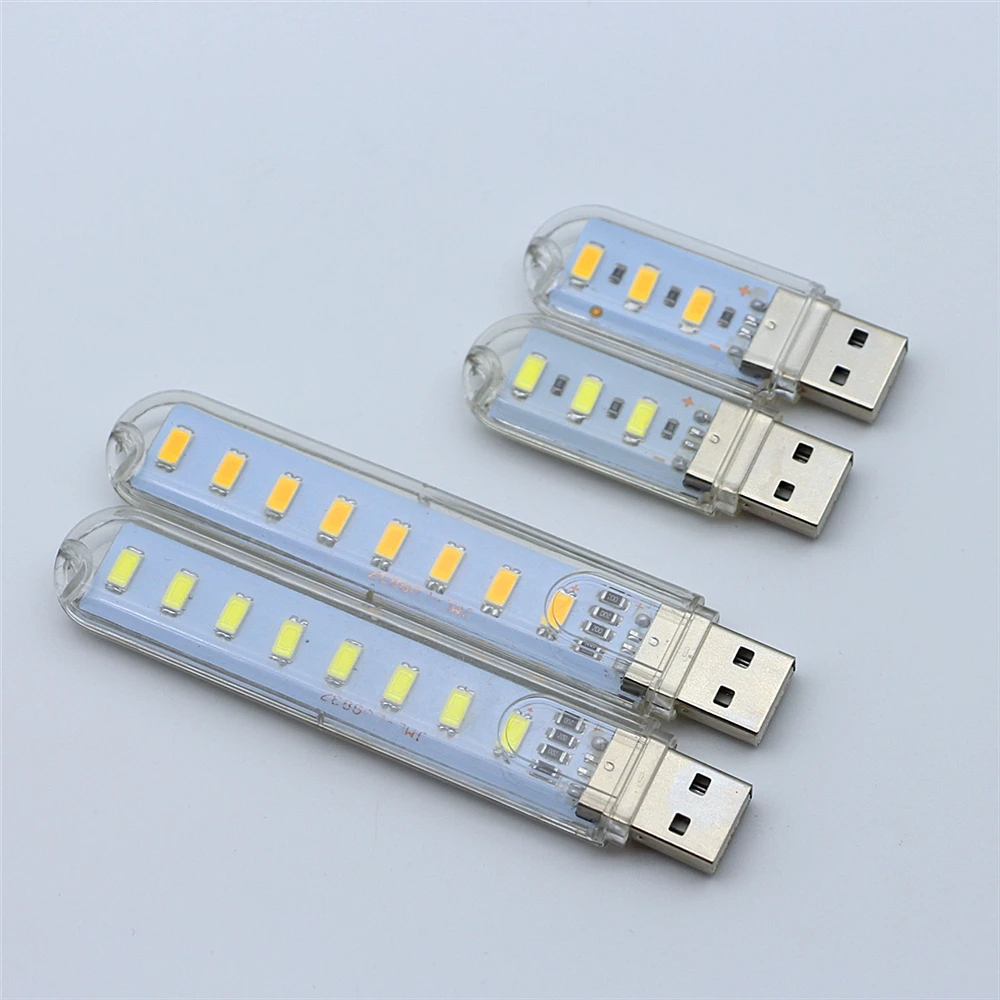 1 шт. мини 3 светодиода 8 светодиодов USB 5 В светодиодный ночсветильник настольная